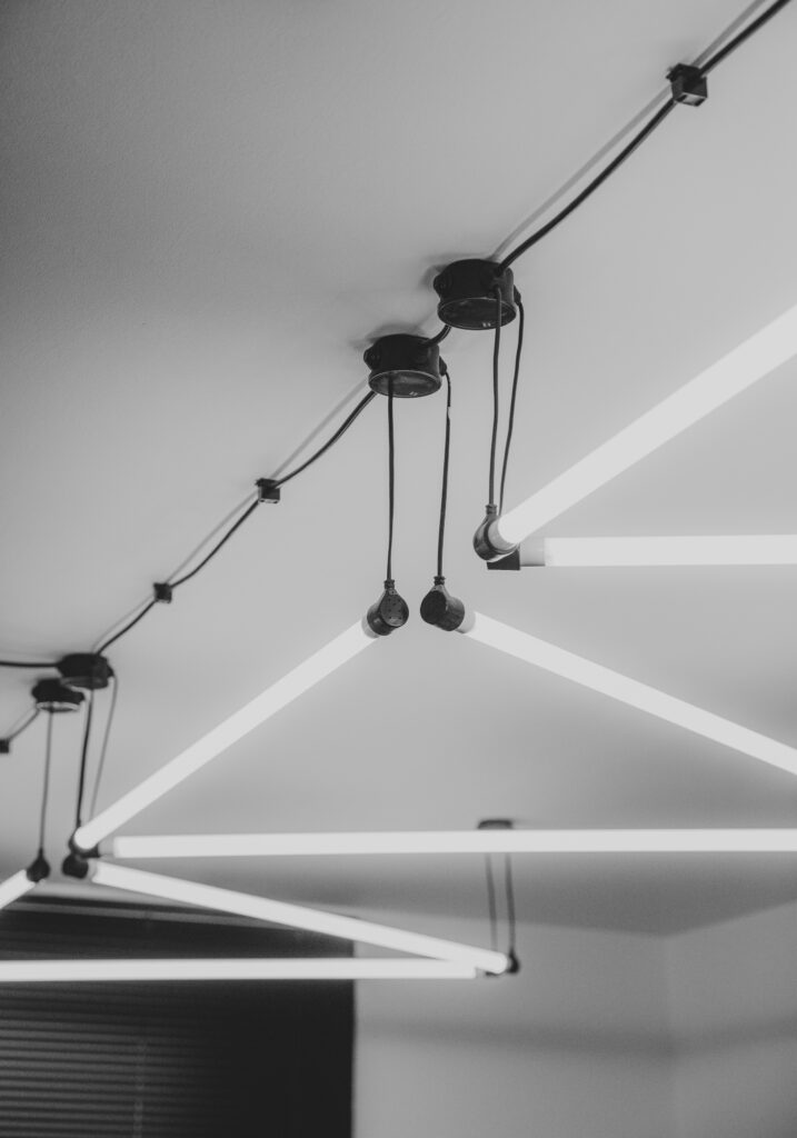 Zdjęcie nowoczesnego wnętrza barbera w Bielsku-Białej.