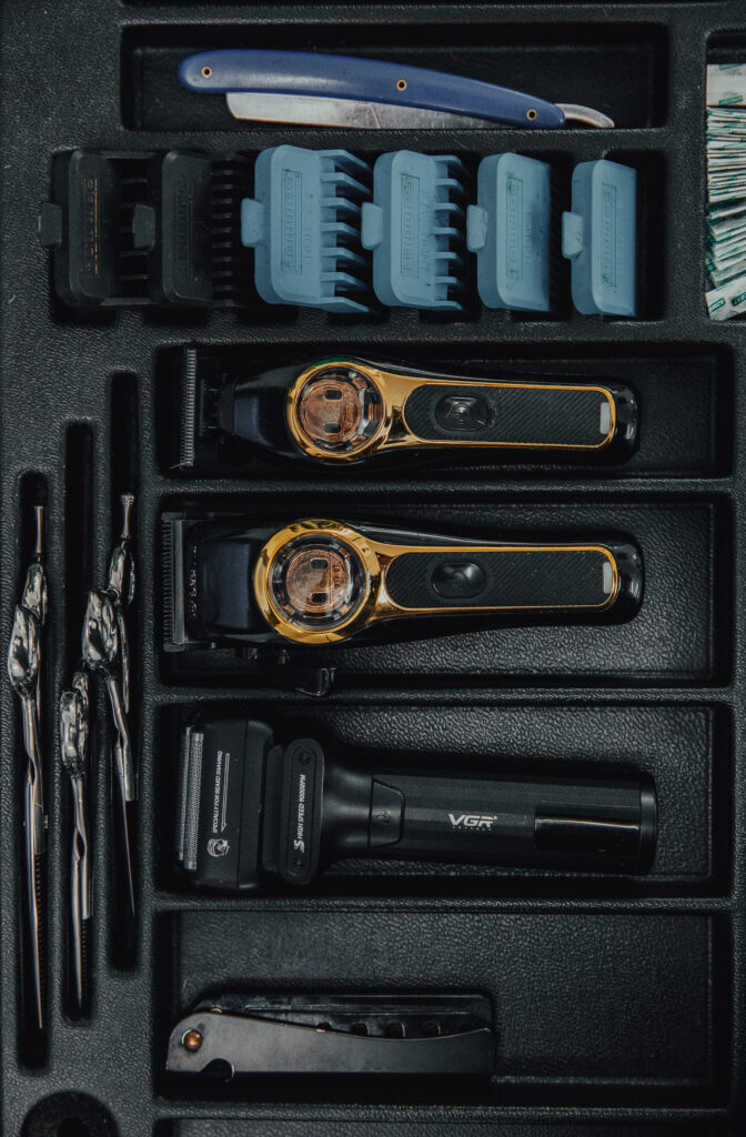 Zdjęcie nowoczesnego wnętrza barbera w Bielsku-Białej.