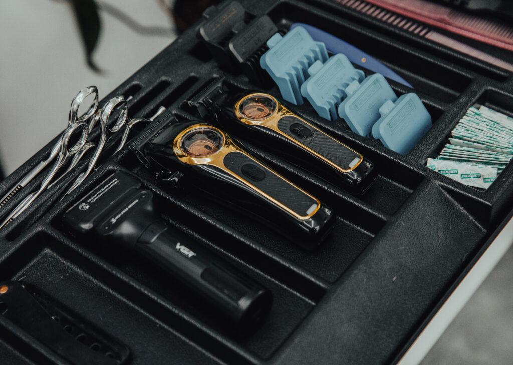 Zdjęcie nowoczesnego wnętrza barbera w Bielsku-Białej.